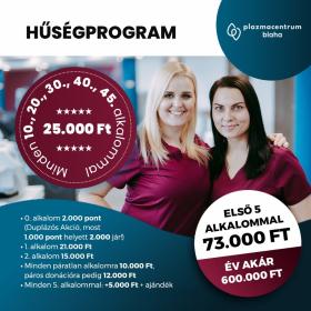 Hűségprogram a Plazmacentrumban!