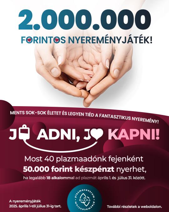 2.000.000 forintos nyereményjáték!